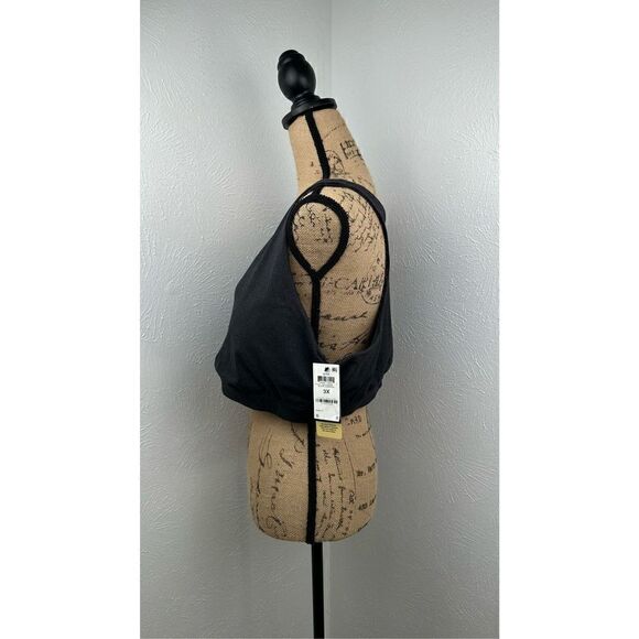 Ideology Black Sweat Sports Bra Size 3X - Picture 2 of 6